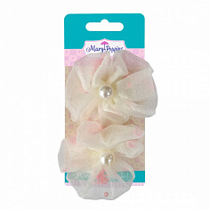 455384 Наборы зажимов "Жемчужина" 2 шт., 8 см