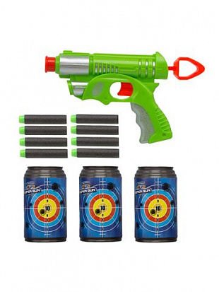 Фото 200515561 Игрушка "Пистолет" с мягкими пулями и мишенью