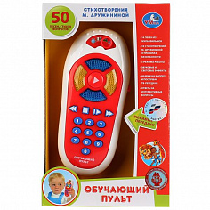 B1338139-R (108) Обучающий пульт.Стихотворения М.Дружининой.ТМ "УМКА" на бат. со светом в русс. кор.
