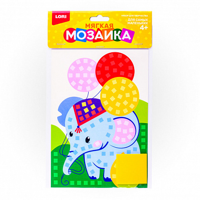 Фото товара LORI Кэ-005 Мягкая мозаика. Малый набор "Слоник"