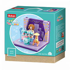 0912515JB Конструктор "Мини-набор "Барабанная установка" 111 дет., в/к14.6*14.6*6.2