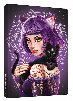 БЛОКНОТ ТОЧКАБУК Witch Girls. ВЕДЬМОЧКА С КОТОМ фото