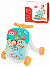 2434658-1 Каталка развивающая 3 в 1 (44х38х38,столик,бизиборд, звук, бат. 3*AA не в к-те) (арт. 2434