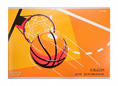 ПП-40-5360 Альбом 40л А4 БАСКЕТБОЛЬНОЕ КОЛЬЦО скрепка
