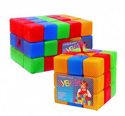 Фото МТ М09065 Набор кубиков Цветные 45эл 