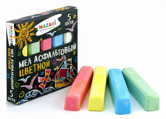 М-9006 Мел цветной 5шт, карт.коробка MAZARI