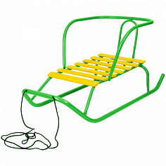 В1/ЯЗ Санки Ветерок 1 В1/ЯЗ ярко-зеленый /Ника/ спинка