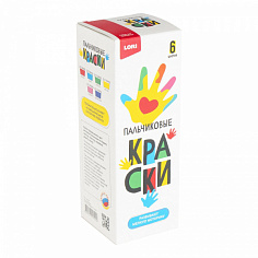 LORI Пкр-008 Пальчиковые краски 6 цветов по 50 мл