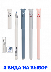 МС-7327 Ручка пиши-стирай гель "ЖИВОТНЫЕ" цветной корпус, 0,5мм