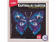 LORI Ап-019 Ап-019 Картина из пайеток "Сверкающая бабочка"