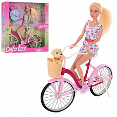 8276 кукла defa lusy на велосипеде