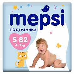 Подгузник детский Mepsi S 82 шт