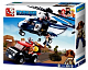 миниатюра M38-B0656 (16) Конструктор пласт. полиция, вертолет с фигурками и аксесс., 285дет. в русс.кор.
