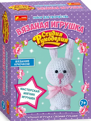 Фото товара Ранок 13185013Р Набор для творчества "Вязаная игрушка. Заяц"