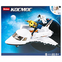 M38-B0736 (16) Конструктор пласт. космический корабль 231дет. в русс. кор.