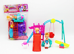 M5-C2 кукла малышка набор с детской площадкой