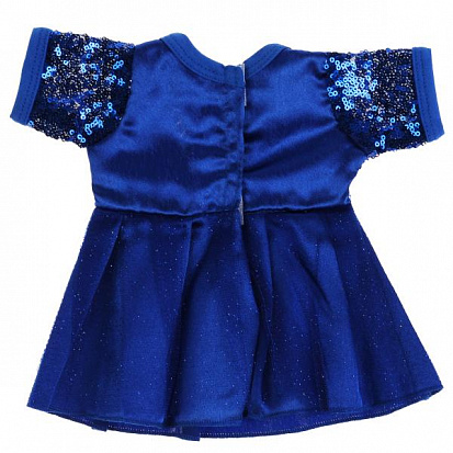 Фото OTF-2103D-RU Одежда для кукол 40-42см синие платье с пайетками КАРАПУЗ в шт.100шт