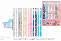 МС-4111р Ручка пиши-стирай гель "ЛАПКИ" 0,5, син.