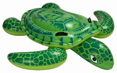 57524 черепаха надувная размером 150х127см с ручками для удержания на воде