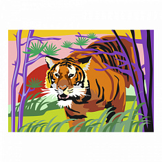 LORI Ркн-077 Картина по номерам для малышей "Гордый тигр"