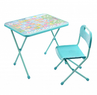 Фото КП/А1 Детский комплект стол+стул (КП/А1 c азбукой)