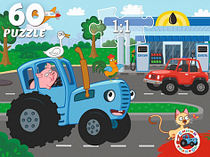 П60-2883 ПАЗЛЫ 60 элементов. Лицензия/ СИНИЙ ТРАКТОР (арт.П60-2883)