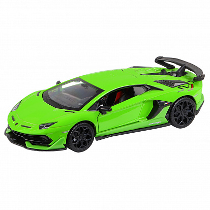Фото 1251408JB ТМ "Автопанорама" Машинка металл., 1:32 Lamborghini SVJ, зеленый, откр. передние двери, с