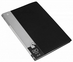 М-816930 Дисплей книга А4 20ф Бюрократ 0,6мм черный BPV20BLACK