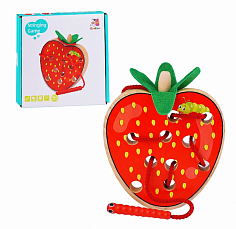 D1108 Шнуровка "Клубничка"