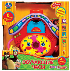 Умка В765155-R Часы обуч. "Маши и Медведь"