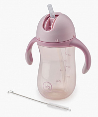 14010 lilac Поильник с трубочкой и ручками 260мл. 2.0 (lilac)