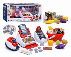 668-122 Игровой набор "Касса" с продуктами (33 предмета) в коробке