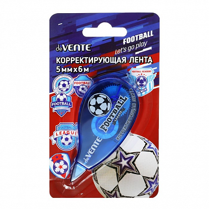 Фото товара Корректор ленточный deVENTE "Football" 5мм х 6м, фронтальный аплик (4062311)