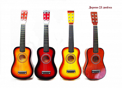 Фото 2026 гитара деревянная 58 см 4 цвета