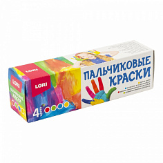 LORI Пкр-005 Пальчиковые краски 4 цв. по 40 мл.
