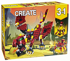 ZY1074493 Конструктор 3 в 1 "Мифические существа" 223 дет. в/к 32*20*5 см.