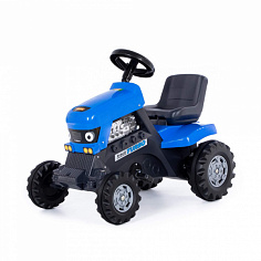 ПОЛЕ84620 Каталка-трактор с педалями "Turbo" (синяя)