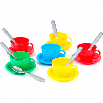 Фото товара МТ Т0465 Посуда "ЧАЙНЫЙ НАБОР" в пакете 10*10*20см 