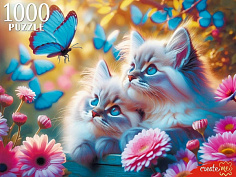 ХП1000-8280 Пазл 1000 Котята и бабочки ХП1000-8280