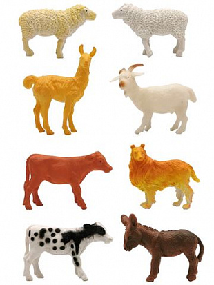 Фото 200661672 Игровой набор "Домашние животные" с картой обитания внутри (8 шт в наборе) (Zooграфия)