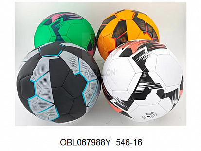 Фото 546-16 мяч футбольный PU размер 5 310 г 4 цвета
