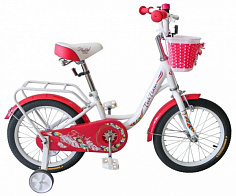 Велосипед Tech Team Firebird 16" бело-розовый (сталь)