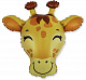 миниатюра Шарик фольгированный с гелием Фигура Голова жирафа 31"/79см