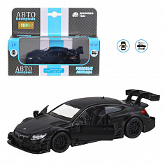 1200179JB Машинка металл. 1:43 Mercedes-AMG C 63 DTM, черный матовый, инерция, откр. двери, в/к 17,