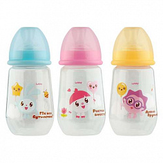 Lubby 20898 Бутылочка 250мл. "Малышарики"