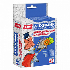 LORI Оп-104 Химические опыты 2 в 1 "Магия меди и война металлов"