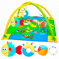 189 Коврик развивающий с дугами Лужайка с рыбкой