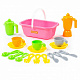 миниатюра ПОЛЕ42637 Набор детской посуды "TOP chef" с корзинкой на 3 персоны (в сеточке)