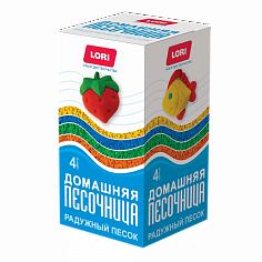LORI Пт-022 Радужный песок 4 цвета по 80 гр