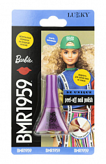 Т20049 Barbie BMR1959 Lukky Лак для ногтей цвет Темно-Малиновый (Ежевичный), блистер, объем 5,5 мл. 